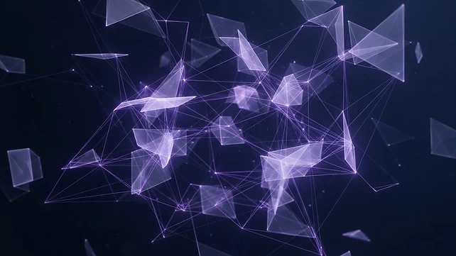 An abstract rendering of the business domain modelled as connected data