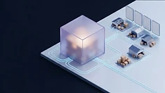 Commerce channels, warehouses and orders connected to an inventory core.