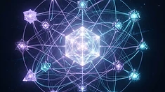 Orbital specialists coordinated around a shared memory.