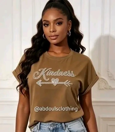 Kindness Graphic Tee - Mustard