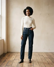 Indigo Straight Jeans by Abdouls