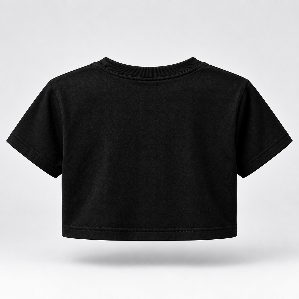 ASSFAX Crop Top — Black — back