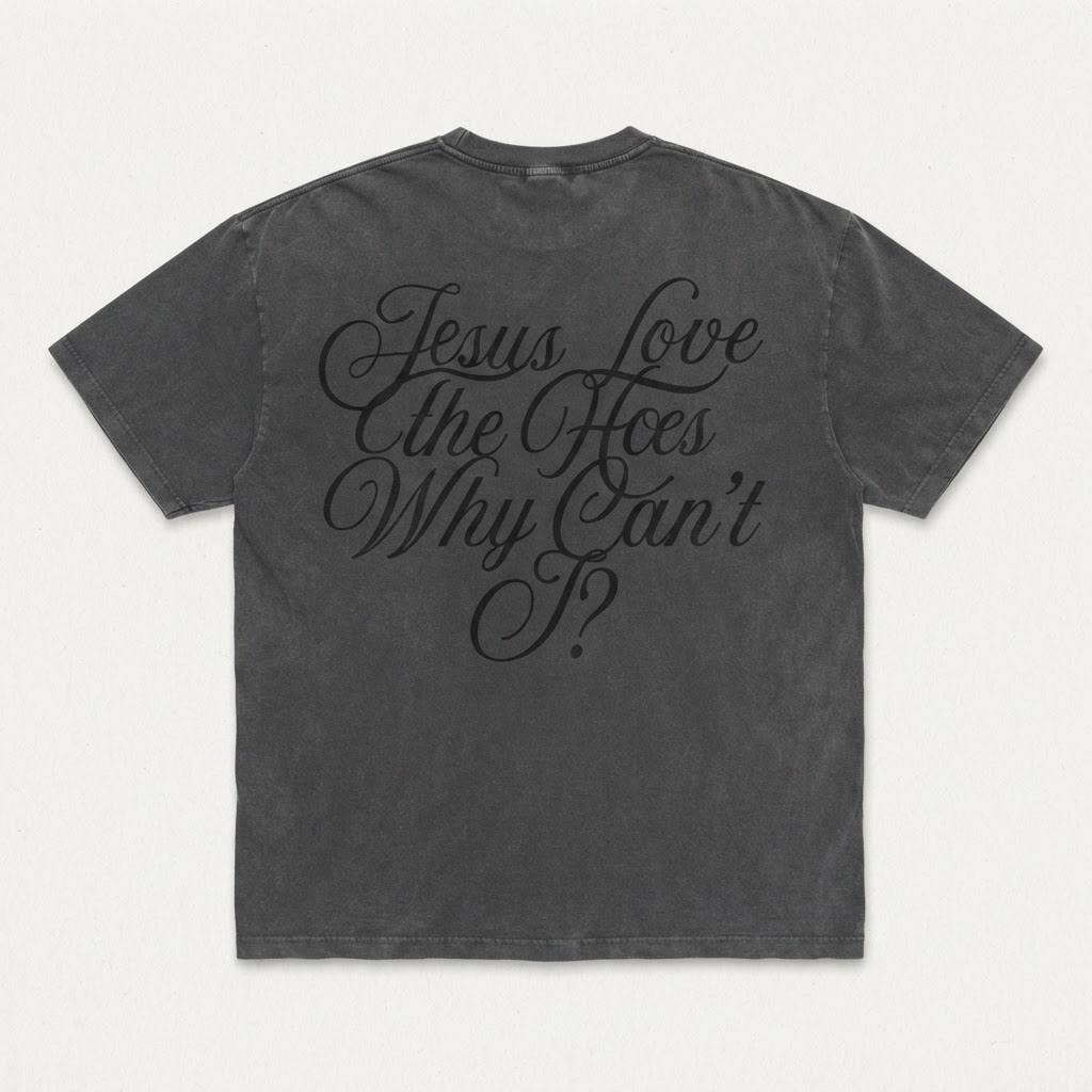 Jezebel Tee — Charcoal — back