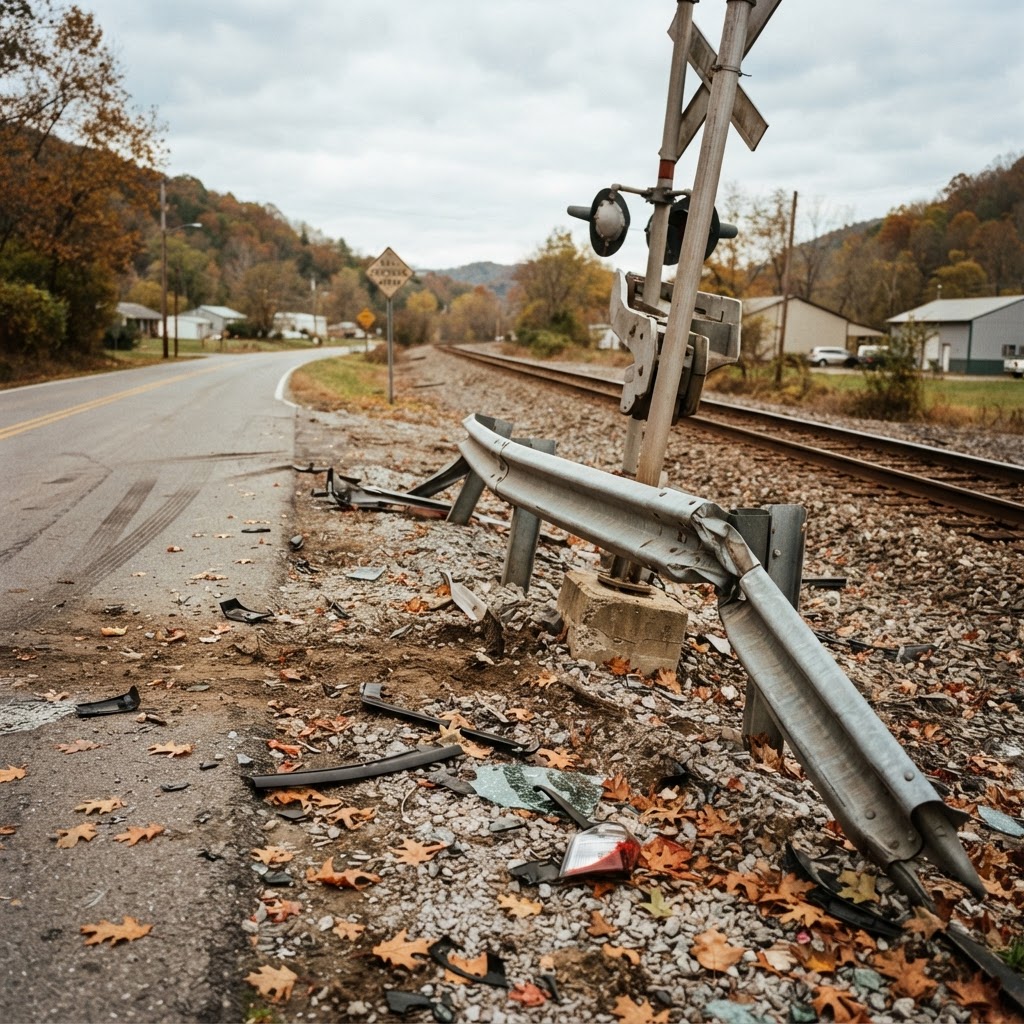 Wood County Crash: Train Hits Vehicle at Harris Highway Today