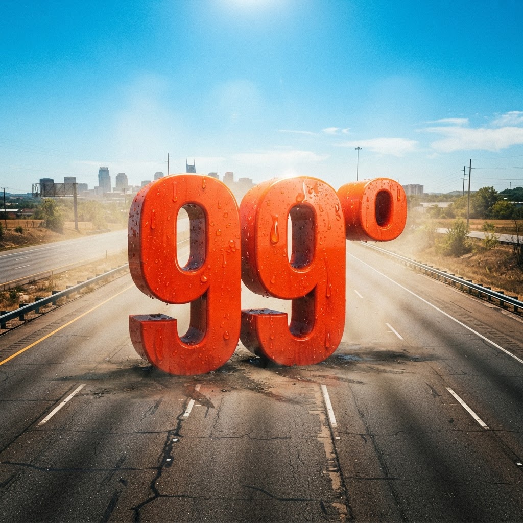 Weather title card: Tennessee Weather: Labor Day Weekend Heat Relief on I-40 in Nashville