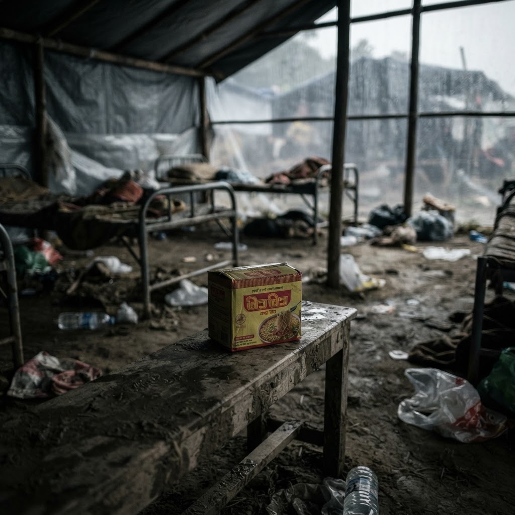 Trading food for medicine and crossing the river by zip line are part of life in Nepal flood zone
