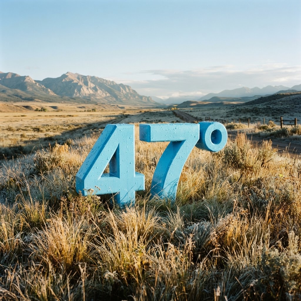Weather title card: Riverton, WY Weather: Fall Chill Arrives with 47° Temps by Tuesday in Wyoming