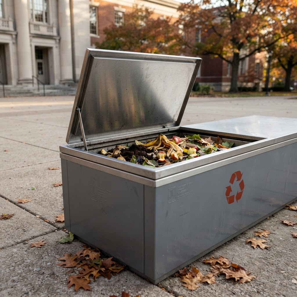 Abstract editorial illustration for: The week in news: iSEE creates campus composting initiative; Trump works to restrict mail-in ballots