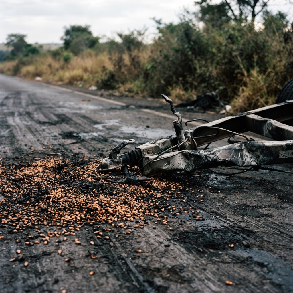 7 Indigenous Guarani killed after loose grain trailer hits car in central Brazil
