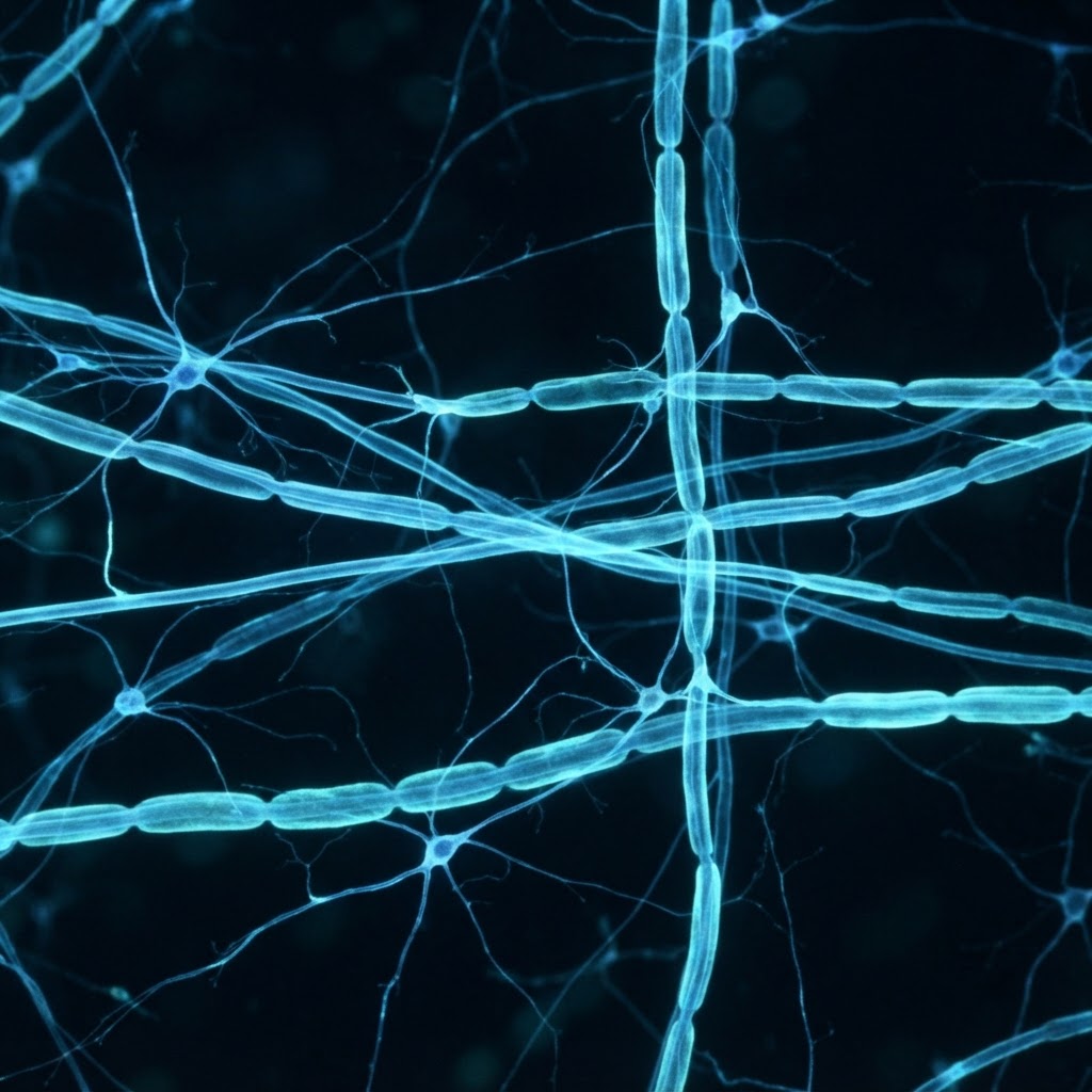 Abstract editorial illustration for: Scientists&nbsp;identify&nbsp;genes that could reduce APOE4 Alzheimer’s disease&nbsp;risk