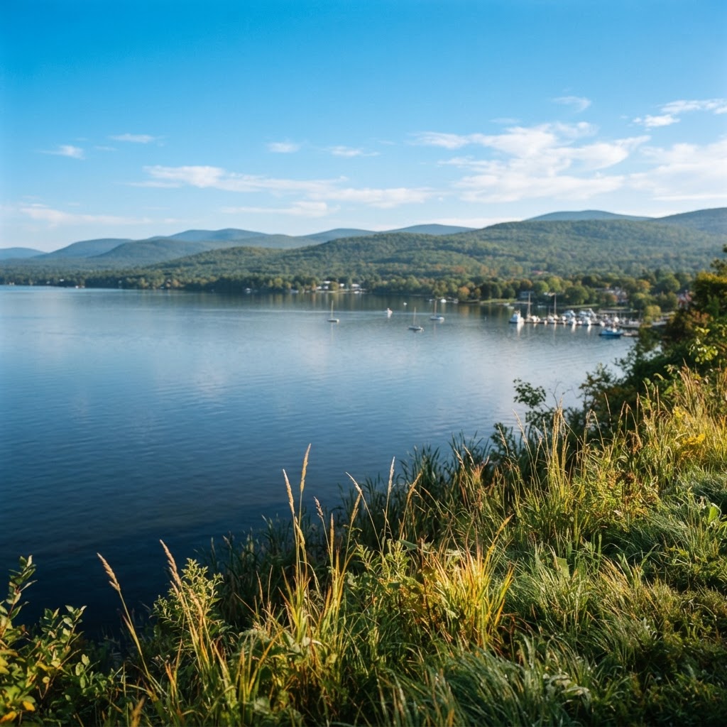 Weather title card: Vermont Weather: 71° Cool-Down For Labor Day Weekend in Burlington