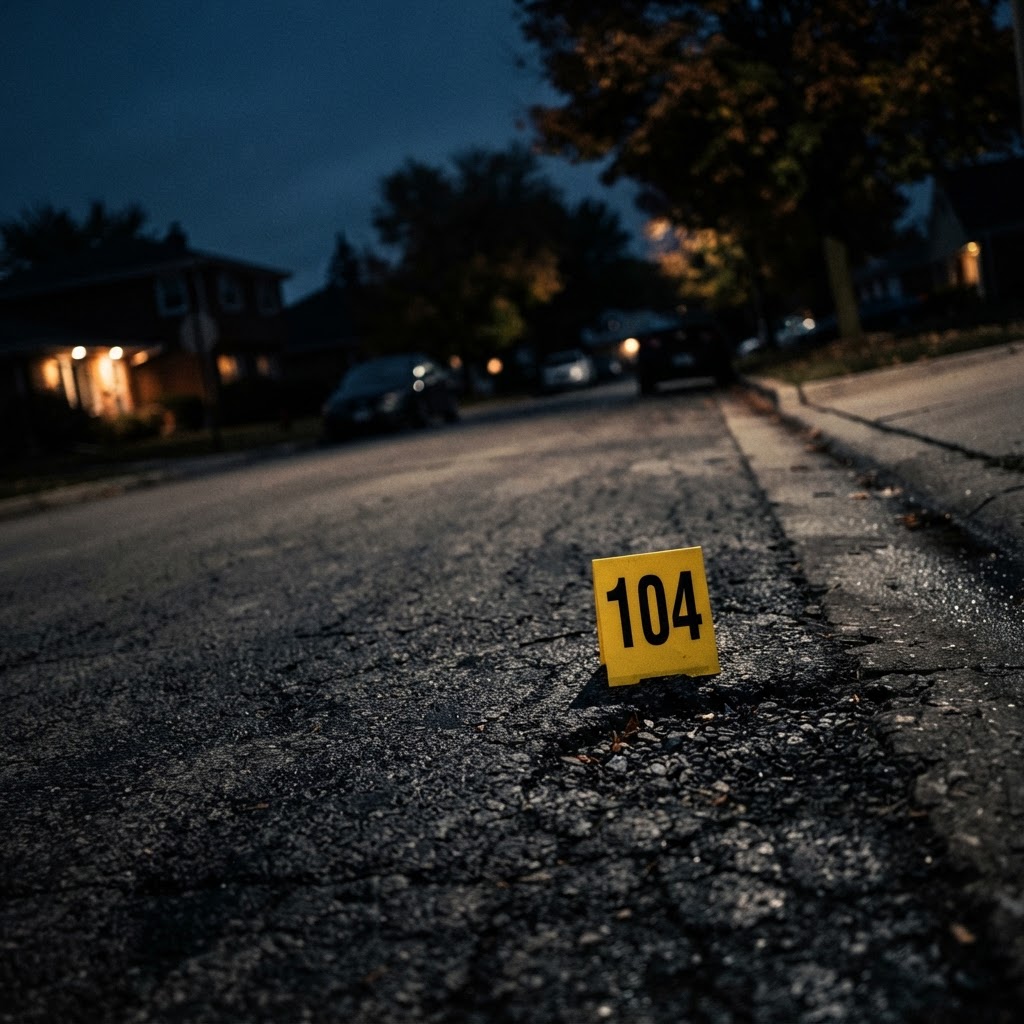 Abstract editorial illustration for: Lockport Homicide Investigation Leads to Public Request for Information