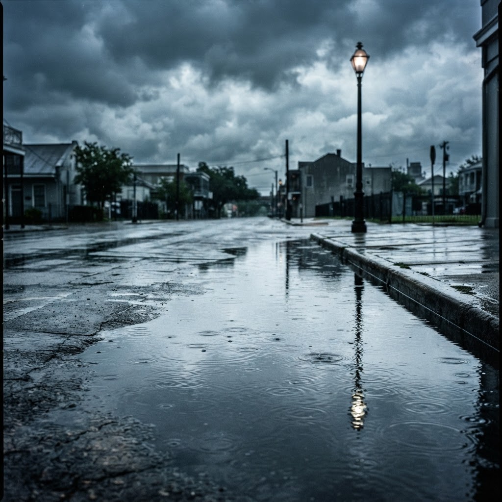 Abstract editorial illustration for: New Orleans, LA Weather: Rain Pattern Expected for Wednesday Sept 9th