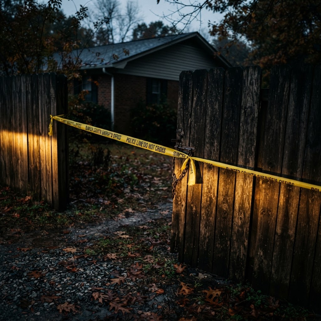 Abstract editorial illustration for: Lynchburg Double Homicide Investigation Underway Today