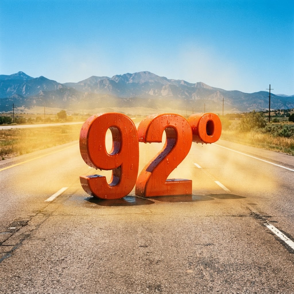 Weather title card: Colorado Weather: 92-Degree Holiday Heat This Weekend in Denver