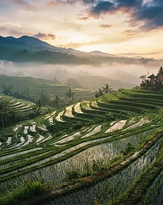 Bali, Indonesia at golden hour
