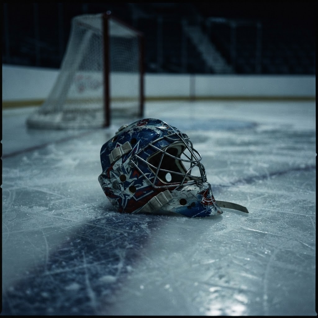 the goalie doesn't warm up with the team and nobody questions it