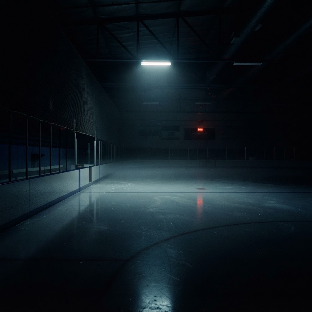 Empty rink after hours
