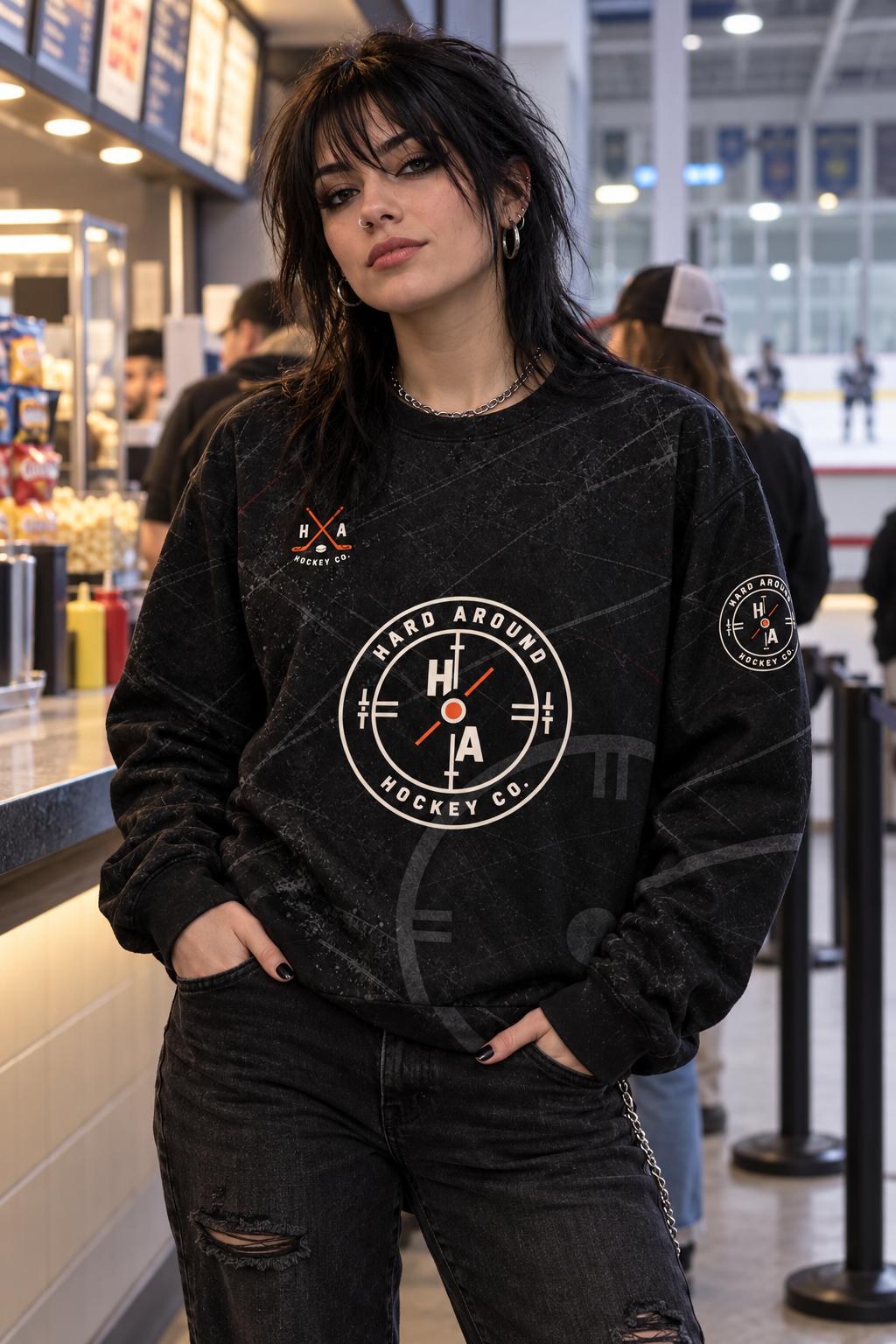 Hard Around all over print Sweatshirt