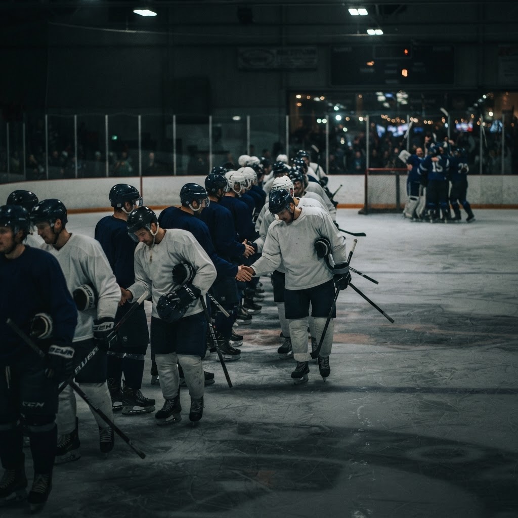 You finish the handshake line. no matter what.