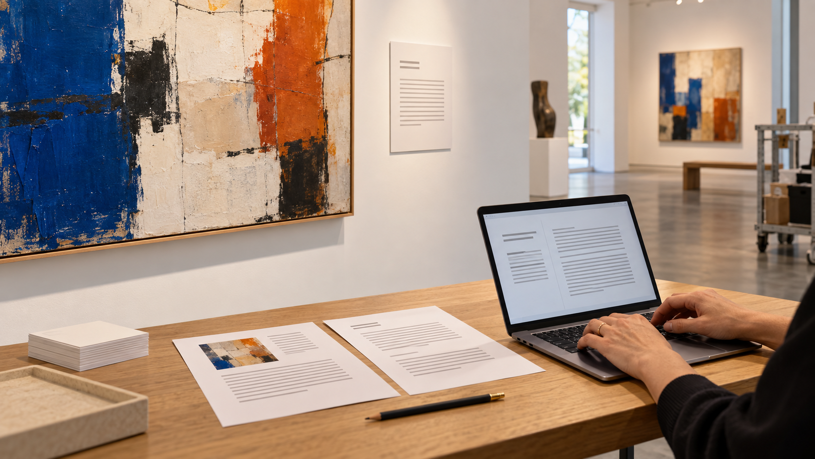 Ausstellungstexte schreiben: Klarheit neben dem Werk