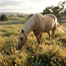 Palomino in the last light. Community share.