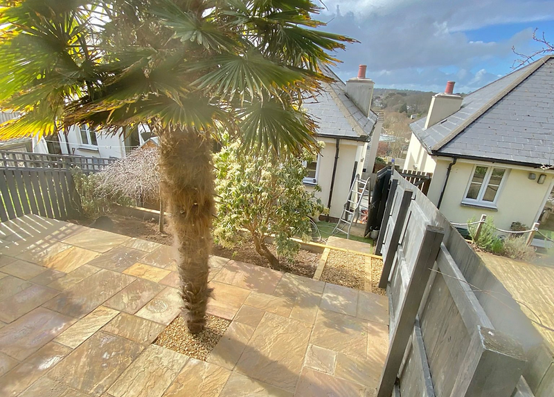 A landscaped outdoor space in Cornwall