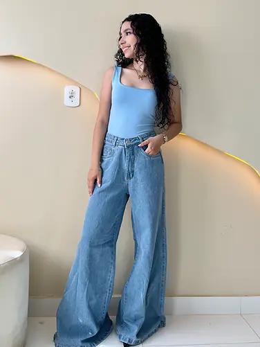 Wide Leg Jeans Kiss Me