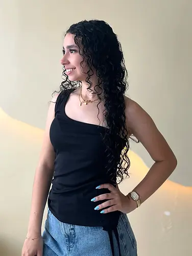 Blusa Nula Manga Franzida 