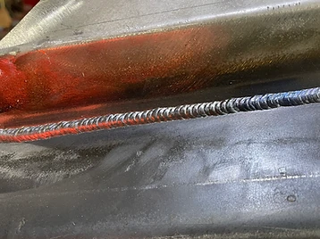 TIG Weld Bead Close-Up