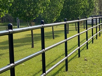 Black Pipe Fence