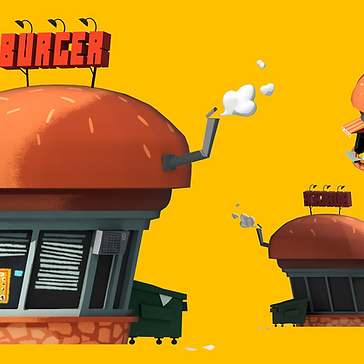 Burger Shop Stylized