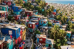 Haitian hillside homes