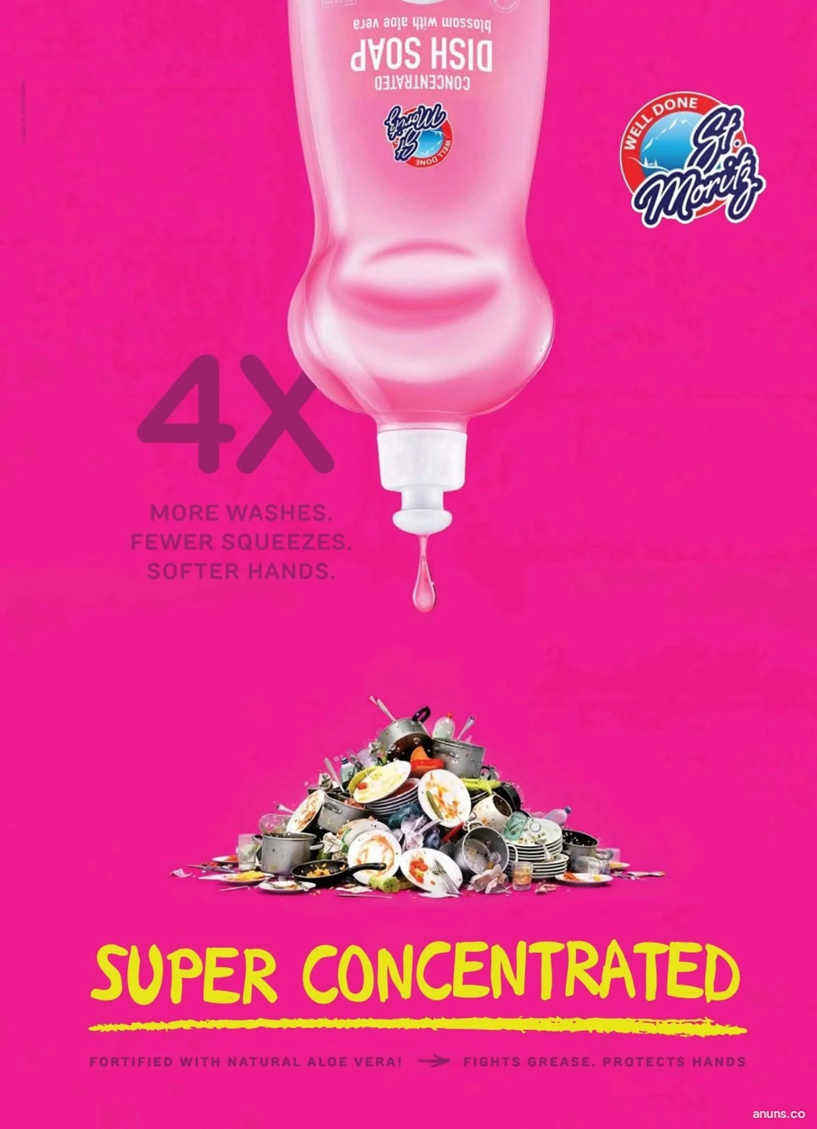 4X MORE WASHES. FEWER SQUEEZES. SOFTER HANDS.