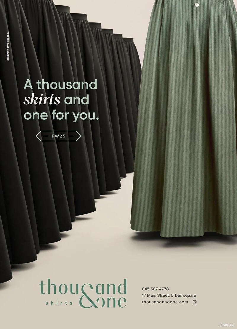 A thousand skirts and one for you.
