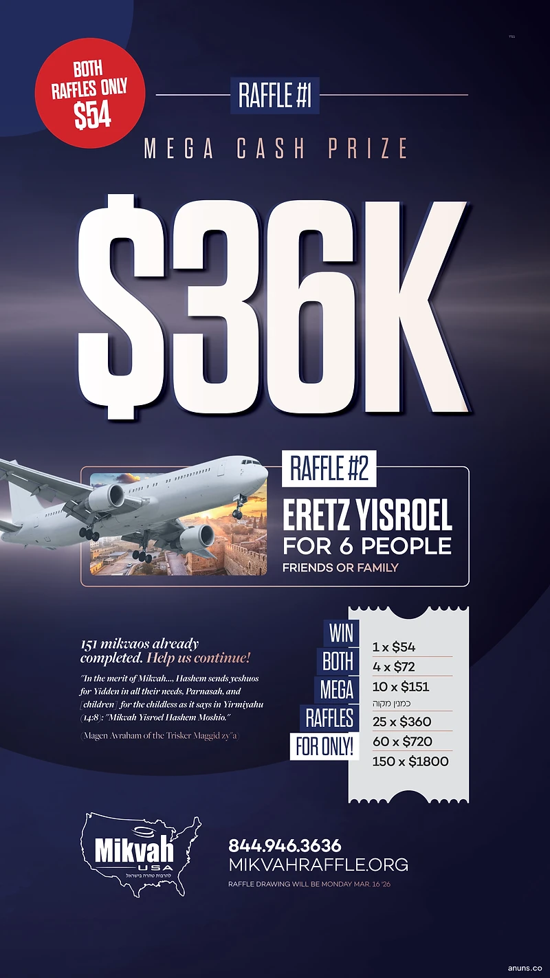 RAFFLE #1 MEGA CASH PRIZE $36K