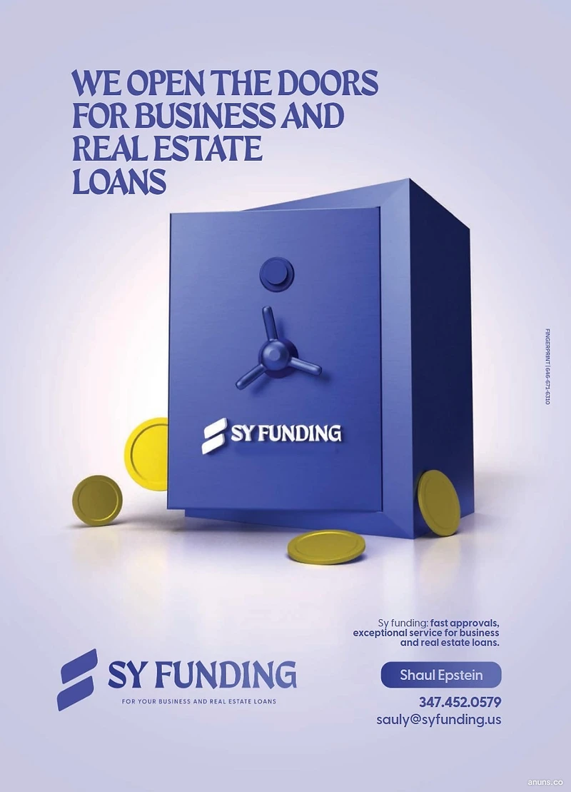 We open the doors for business and real estate loans