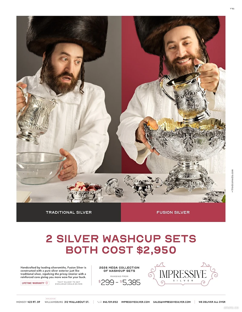 2 SILVER WASHCUP SETS BOTH COST $2,950