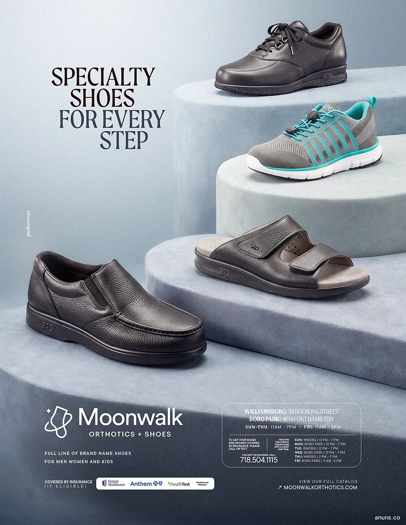 Moonwalk Orthotics + Shoes