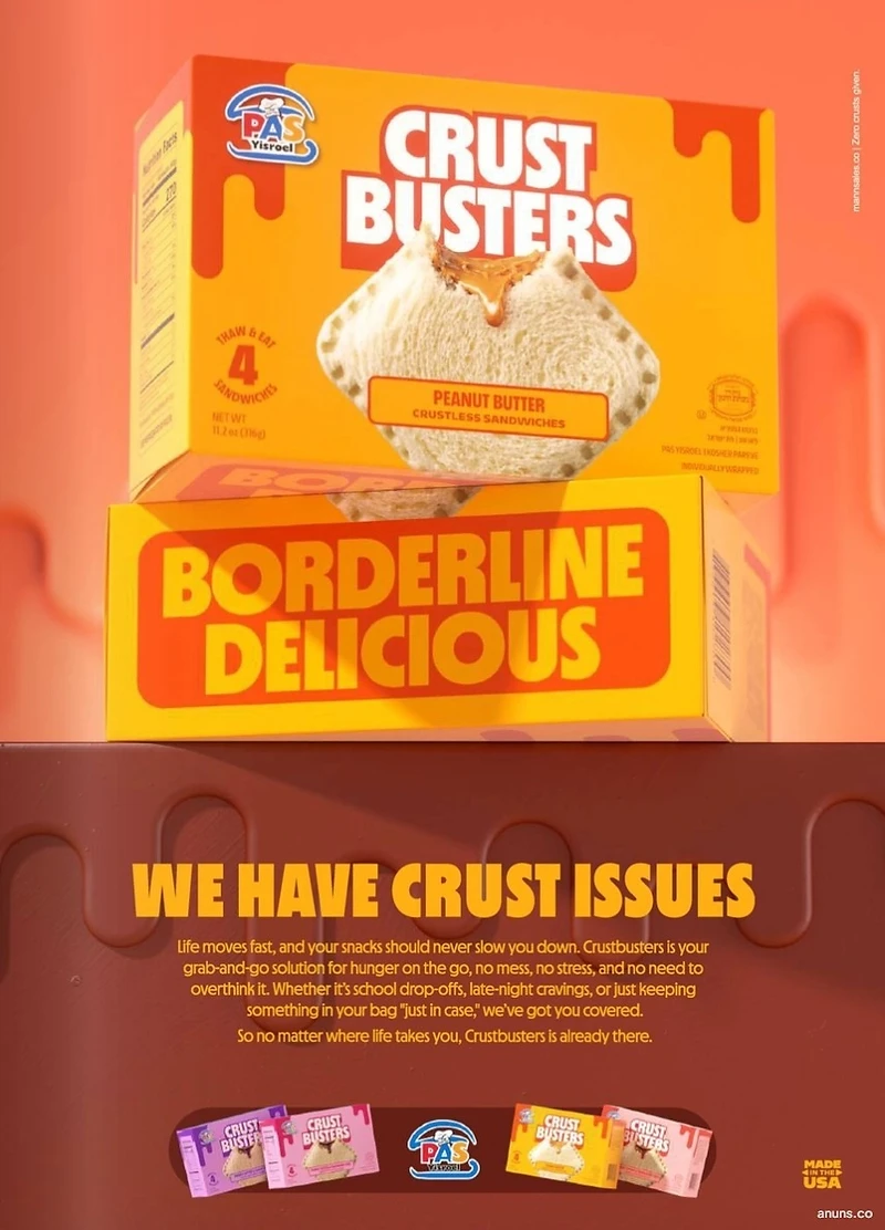 WE HAVE CRUST ISSUES