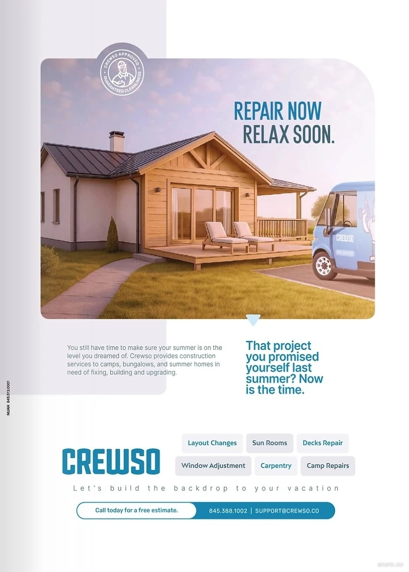 REPAIR NOW RELAX SOON.