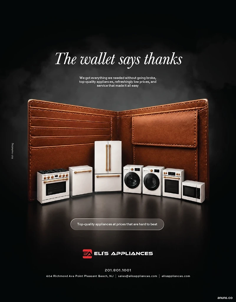 The wallet says thanks