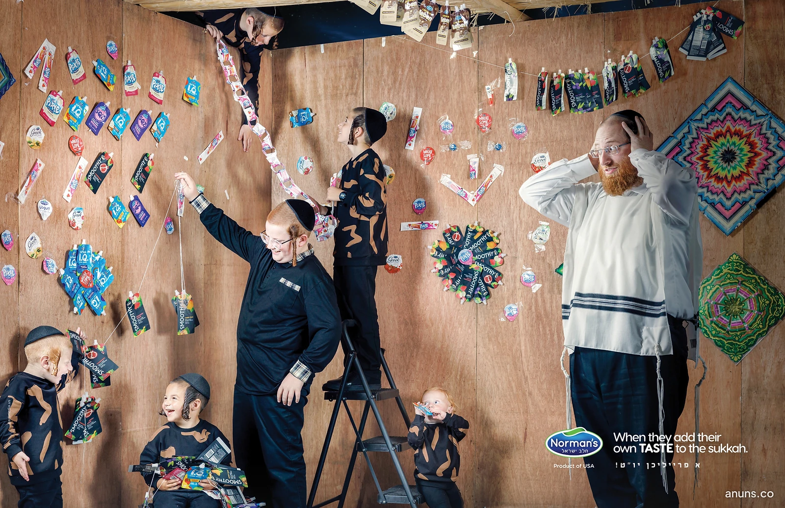 When they add their own TASTE to the sukkah.