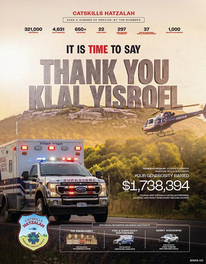 IT IS TIME TO SAY THANK YOU KLAL YISROEL