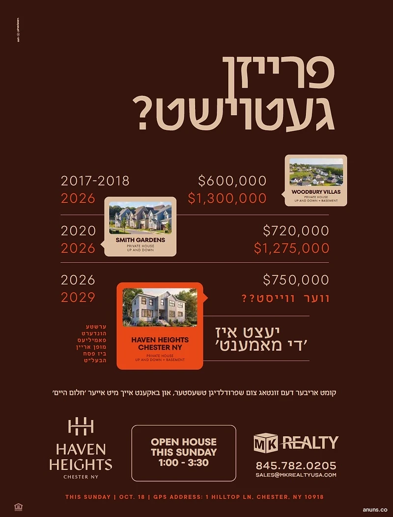פרייזן געטוישט? (Prices changed?)