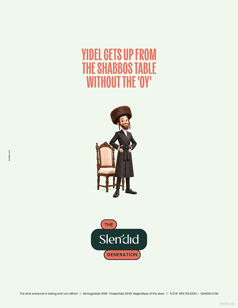 YIDEL GETS UP FROM THE SHABBOS TABLE WITHOUT THE 'OY'