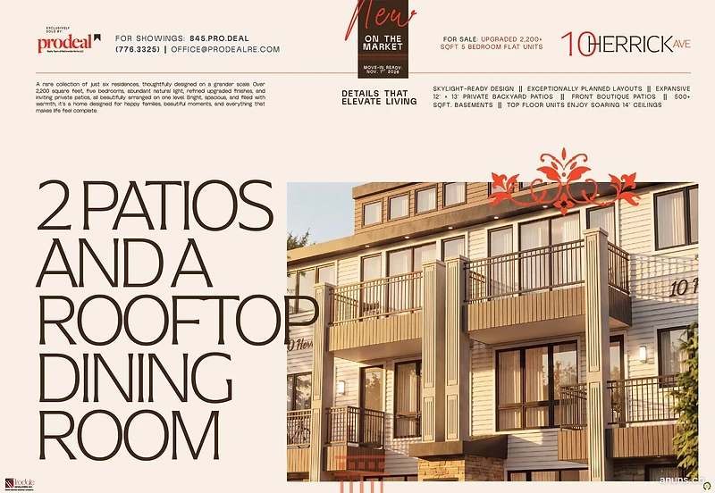 2 PATIOS AND A ROOFTOP DINING ROOM
