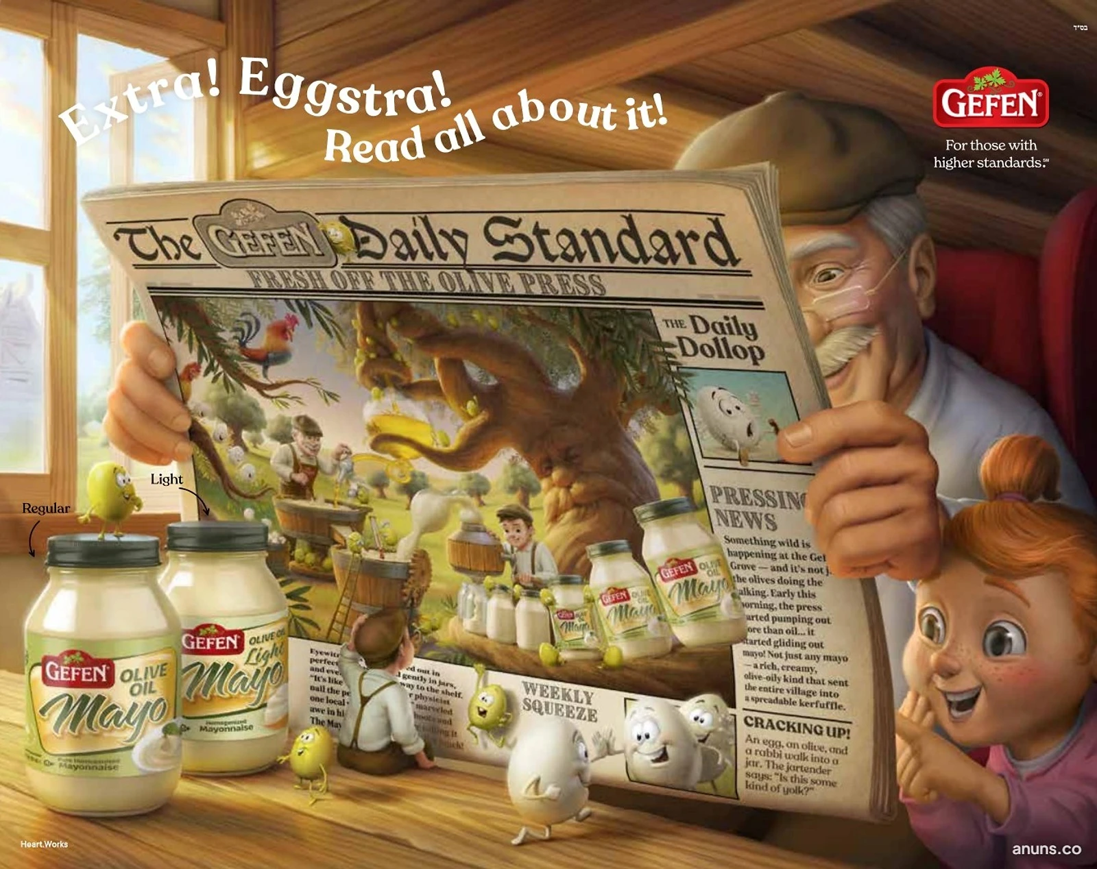 Extra! Eggstra! Read all about it!