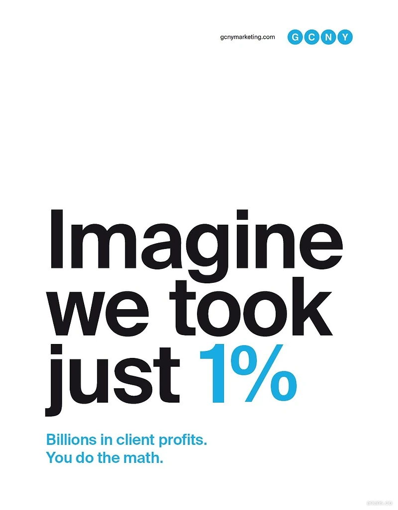 Imagine we took just 1%