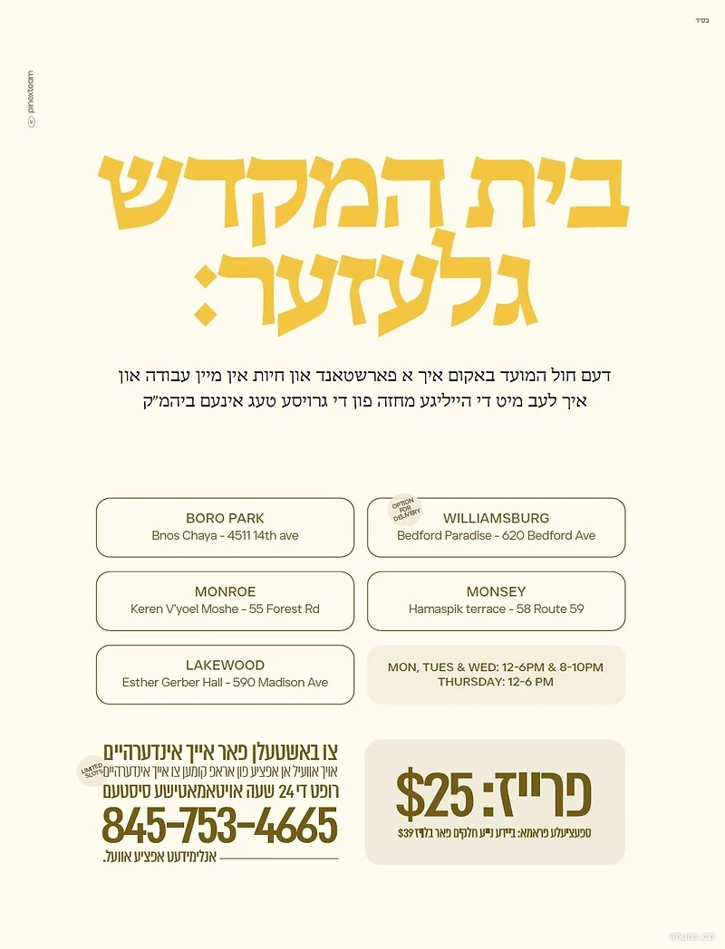 Beis Hamikdash Gelazer